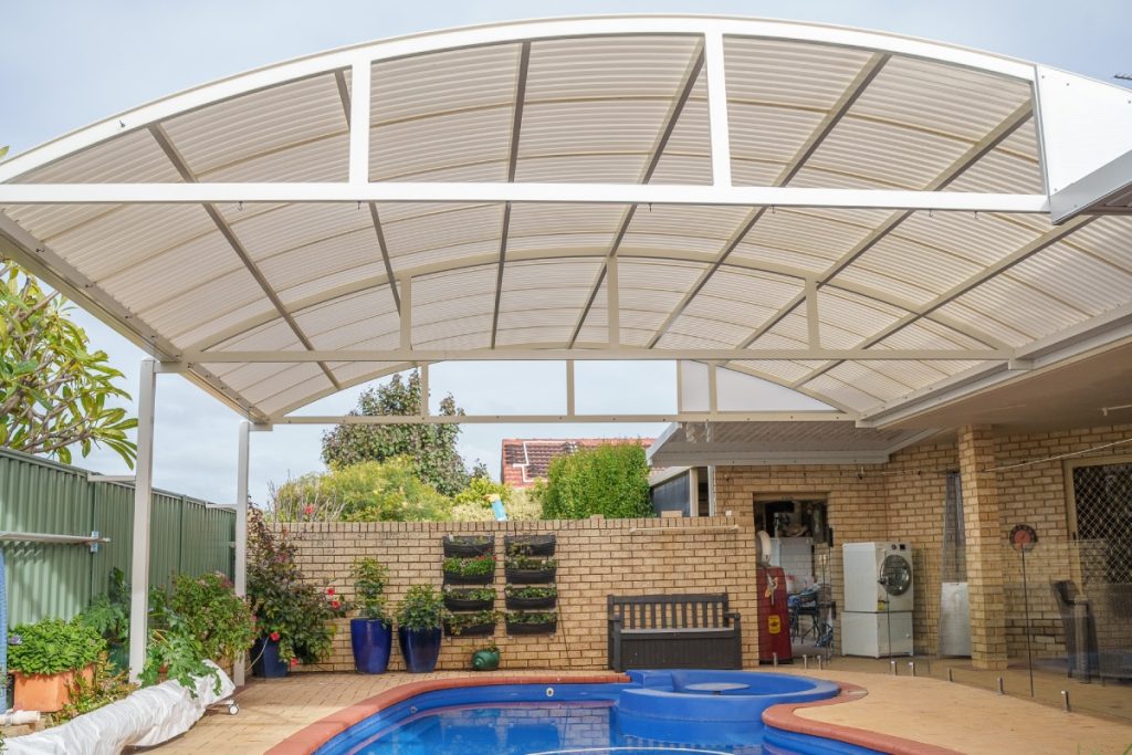 Curved patio gallery