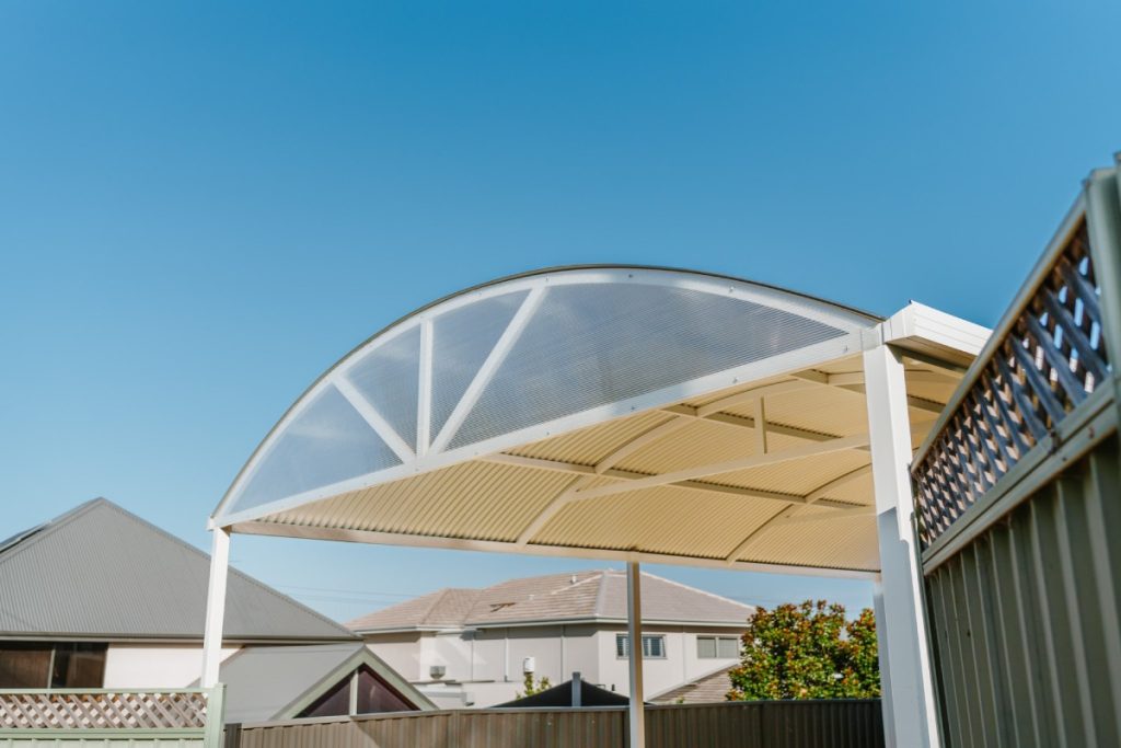 Curved patio gallery