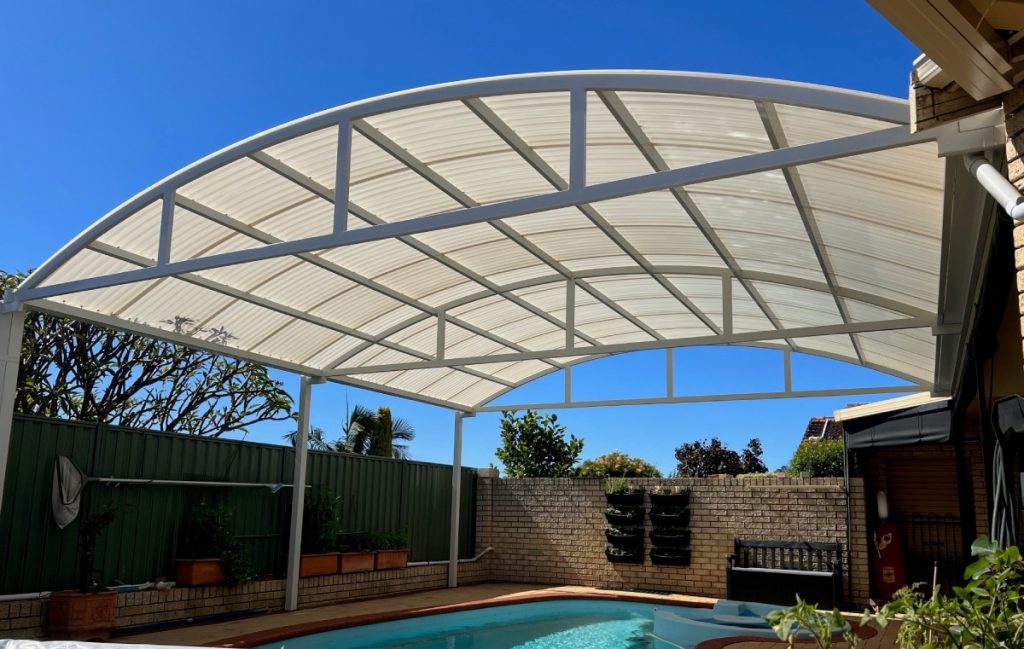 Curved patio gallery