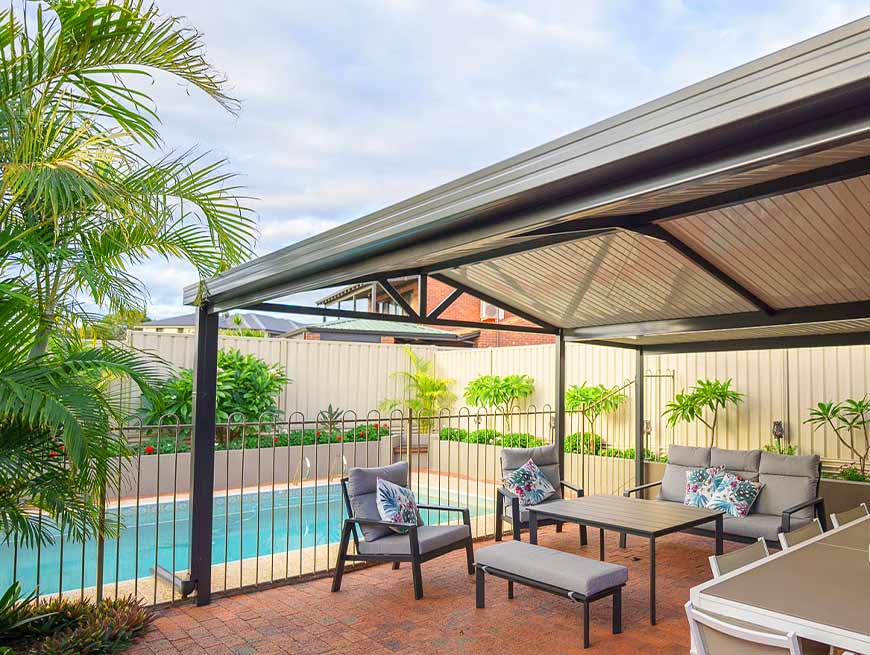 Custom gable patio