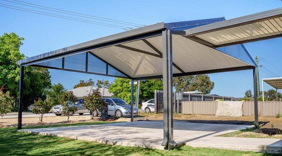 Freestanding carport perth design example