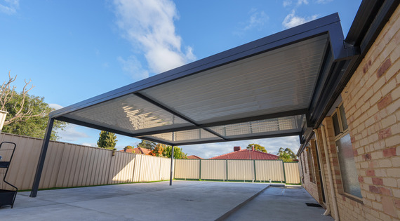Raised flat patio perth design example