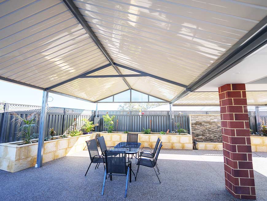 Custom combination patios