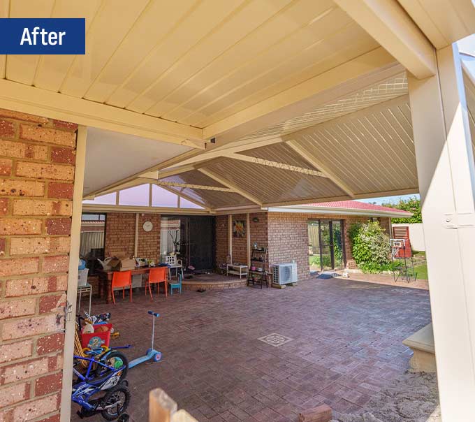 Gable & flat leeming after